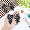 CHGCRAFT 2Pcs Resin Rhinestone Bowknot Shoes Charms FIND-CA0004-74-3