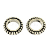 Tibetan Style Alloy Ringlike Bead Frames TIBEB-5245-AS-LF-1