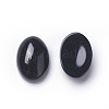 Natural Black Agate Cabochons G-F605E-09B-2