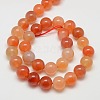 Natural Carnelian Beads Strands G-N0006-12mm-17-3