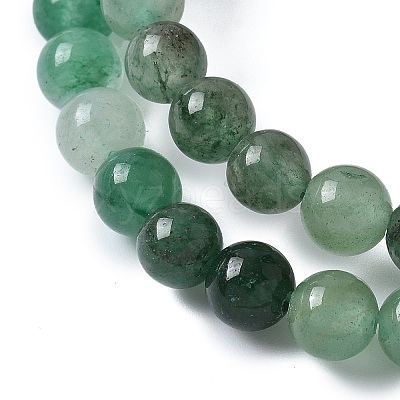 Natural Green Aventurine Beads Strands G-Q462-6mm-20-1
