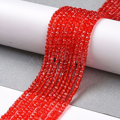 Transparent Glass Beads Strands GLAA-H021-04-25-1