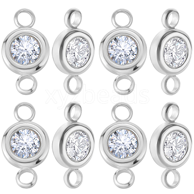 20Pcs 304 Stainless Steel Crystal Rhinestone Links Connectors STAS-BBC0009-19P-1