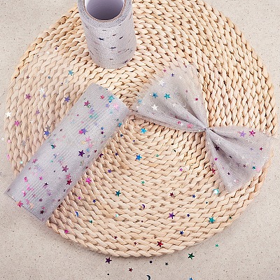 Star Sequin Deco Mesh Ribbons OCOR-P010-F12-1