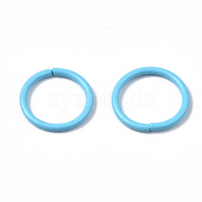 Spray Painted Iron Linking Rings X-IFIN-T017-03-1
