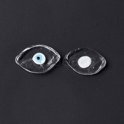 Handmade Evil Eye Lampwork Cabochons LAMP-F025-06A-1