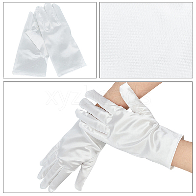 Satin Gloves AJEW-CY0002-52B-1