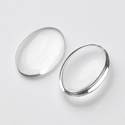 Transparent Glass Cabochons GGLA-G011-1