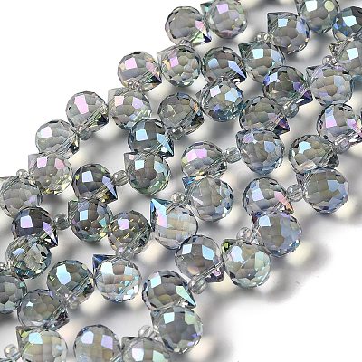 Electroplate Glass Beads Strands EGLA-D030-17U-1