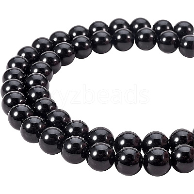 Natural Obsidian Beads Strands G-PH0028-8mm-14-1
