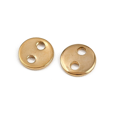304 Stainless Steel Disc Links Connector Charms STAS-K295-08B-G-1