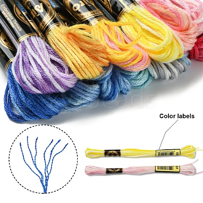 6-Ply Polyester Embroidery Floss OCOR-FZ0001-01D-1