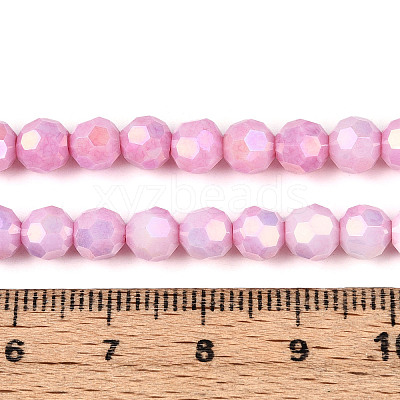 Anti-Tarnish Electroplate Glass Beads Strands EGLA-T021-6mm-15-03-1