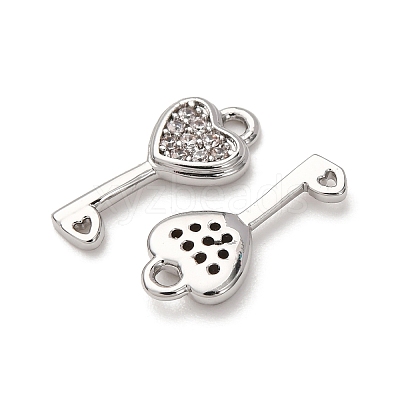 Brass Micro Pave Cubic Zirconia Pendants ZIRC-L105-05A-P-1