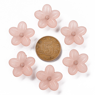 Frosted Acrylic Bead Caps MACR-S371-08A-763-1