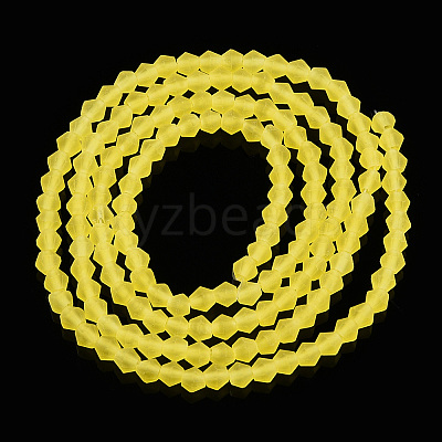 Imitate Austrian Crystal Frosted Glass Beads Strands EGLA-A039-T2mm-MD21-1