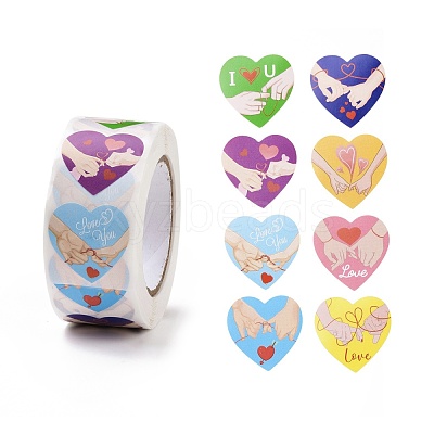 Valentine's Day Heart Paper Stickers DIY-I107-02A-1