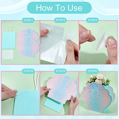 Holographic Paper Packing Bags with Handle CARB-WH0015-09-1