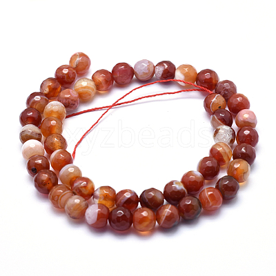 Natural Agate Beads G-J371-15-8mm-1