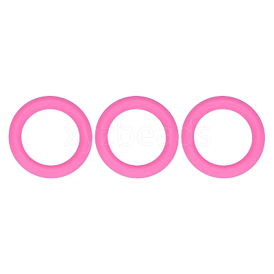 3Pcs Ring Silicone Focal Beads JX895J-01-1