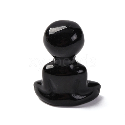 Natural Obsidian Display Decorations DJEW-P019-E01-1