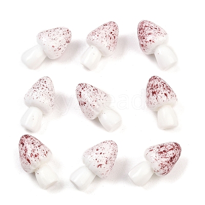Mushroom Themes Resin Display Decorations DJEW-S002-01C-1