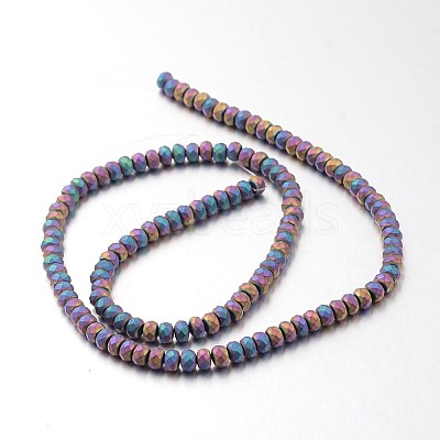 Electroplate Non-magnetic Synthetic Hematite Bead Strands G-F300-48B-F02-1