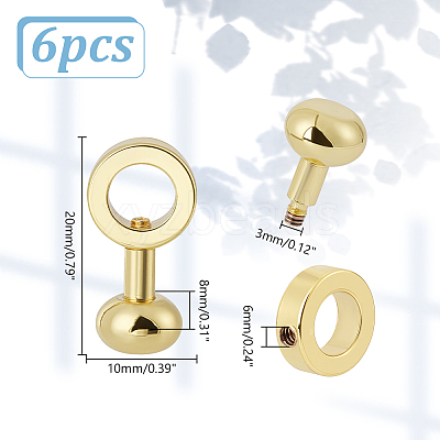 6Pcs Brass Clasps FIND-AR0006-63-1