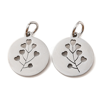 Non-Tarnish 304 Stainless Steel Charms STAS-D050-07P-11-1