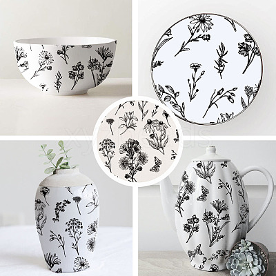 Paper Ceramic Decals DIY-WH0729-034-1
