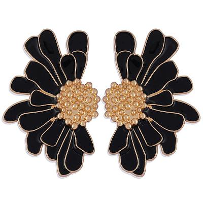 Vintage Flower Stud Earrings for Women JE1095C-1