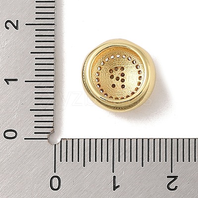Rack Plating Brass & Cubic Zirconia Pendants KK-Z047-07G-R-RS-1