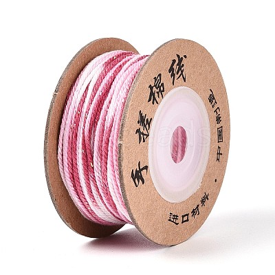 30M Segment Dyed Macrame Cotton Cord OCOR-T018-01H-1