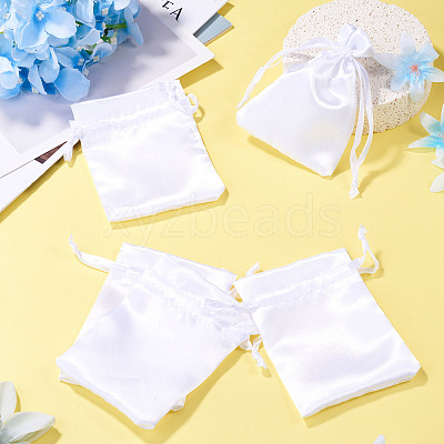 10Pcs Brocade Good Luck Fortune Drawstring Gift Blessing Bags PAAG-TADJ0001-01A-1