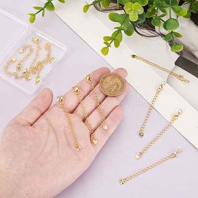 12Pc Brass Chain Extender FIND-BC0013-75B-1