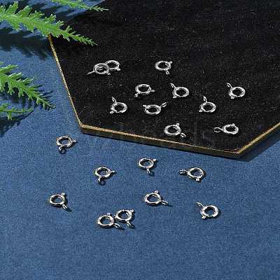 Brass Spring Ring Clasps KK-FS0001-50P-1