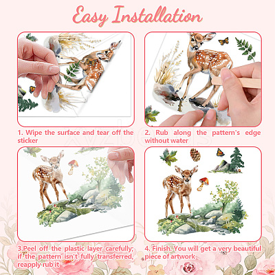 3 Sheets 3 Styles PVC Waterproof Decorative Stickers DIY-WH0404-142-1
