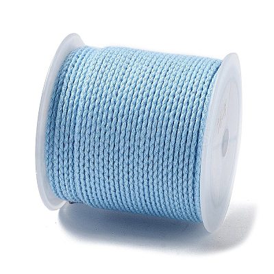 20M Polyester Braided Cord for Jewelry Making OCOR-G015-04A-02-1