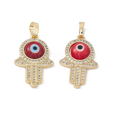Rack Plating Eco-friendly Brass Micro Pave Clear Cubic Zirconia Pendants LAMP-G157-02G-1