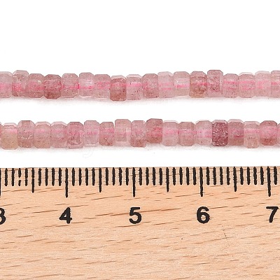Natural Strawberry Quartz Beads Strands G-G345-C22-2x4mm-1