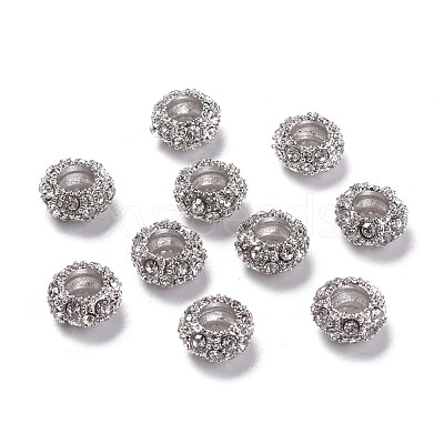 Alloy Rhinestone European Beads CPDL-H998-18-1
