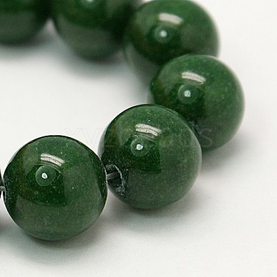 Natural Mashan Jade Round Beads Strands X-G-D263-12mm-XS13-1