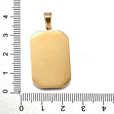 Tarot 304 Stainless Steel Enamel Pendants STAS-M119-09U-G-1