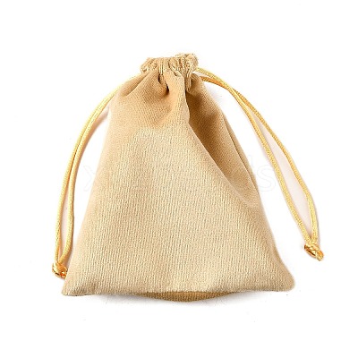 Velvet Jewelry Drawstring Storage Pouches ABAG-P013-02B-09-1