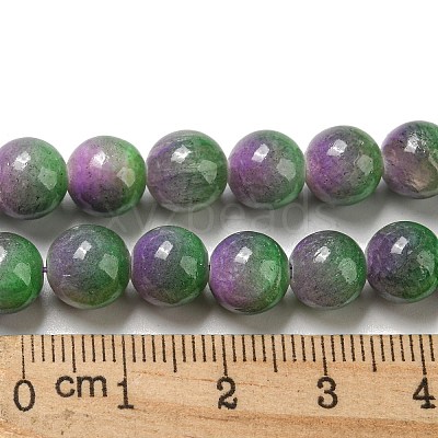 Dyed Natural White Jade Beads Strands G-F764-02F-1