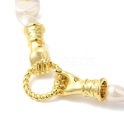 Natural Mixed Gemstone & Pearl Beaded Necklaces NJEW-G099-07G-1