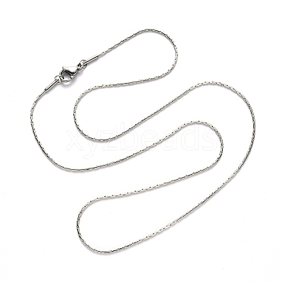 Non-Tarnish 304 Stainless Steel Boston Link Chain Necklace NJEW-S420-005B-P-1