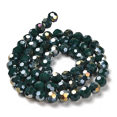 Electroplate Opaque Glass Beads Strands EGLA-A035-P6mm-A23-1