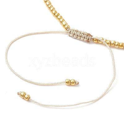 Natural Pearl & Seed Braided Bead Bracelets BJEW-JB09722-01-1