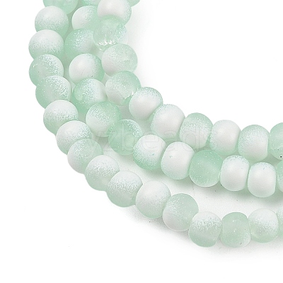 Frosted Crackle Glass Beads X1-GLAA-U001-4mm-M01-1